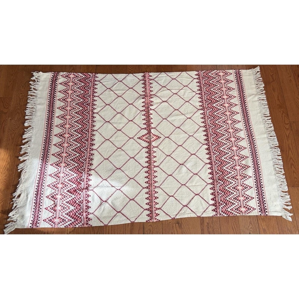 Handwoven Scandinavian Inspired Wall Hanging/Throw Signed Textile‎ 40x60 BOHO